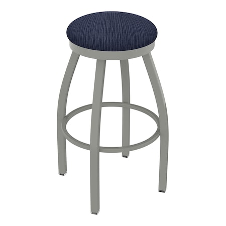 Holland Bar Stool Co 30" Swivel Bar Stool, Nickel Finish, Graph Anchor Seat 80230AN014